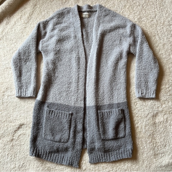 Thread and Supply One Size Open Front Sweater Cardigan Pockets Long Line - Picture 1 of 7